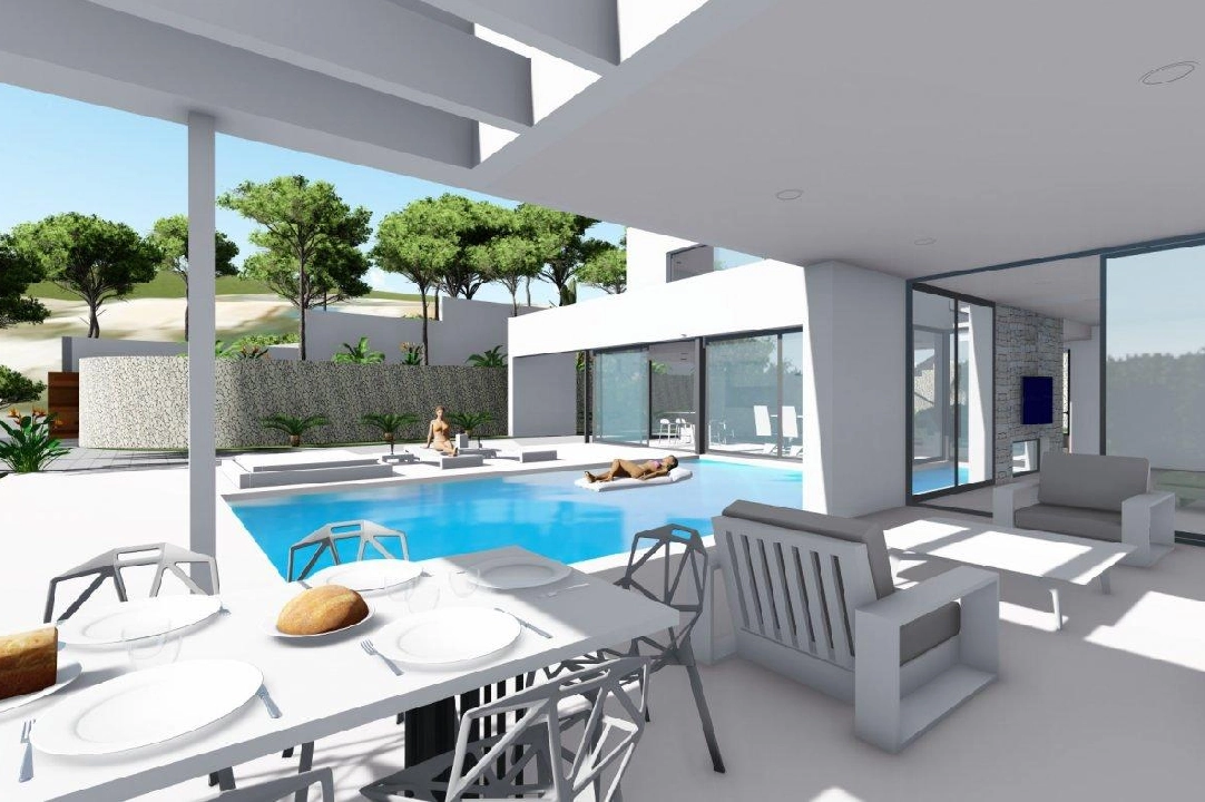 Villa in Calpe te koop, woonoppervlakte 370 m², Bouwjaar 2019, Airconditioning, grondstuk 1252 m², 4 slapkamer, 4 badkamer, Zwembad, ref.: AM-11348DA-4