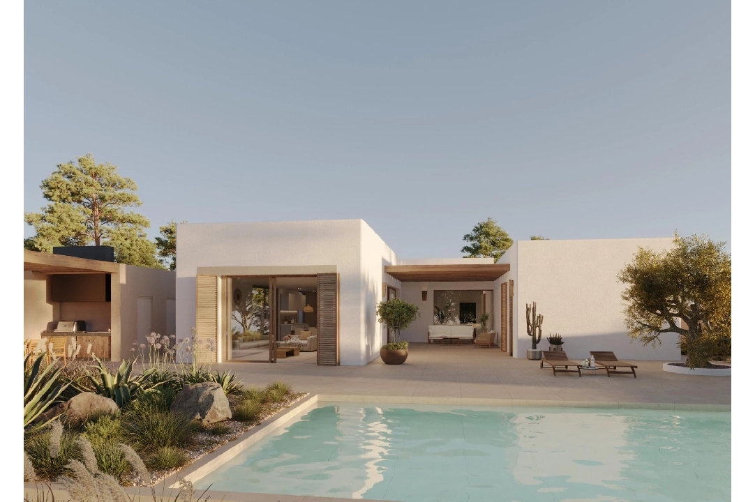 Villa in Moraira te koop, woonoppervlakte 213 m², Bouwjaar 2021, Airconditioning, grondstuk 971 m², 4 slapkamer, 3 badkamer, Zwembad, ref.: AM-11549DA-4