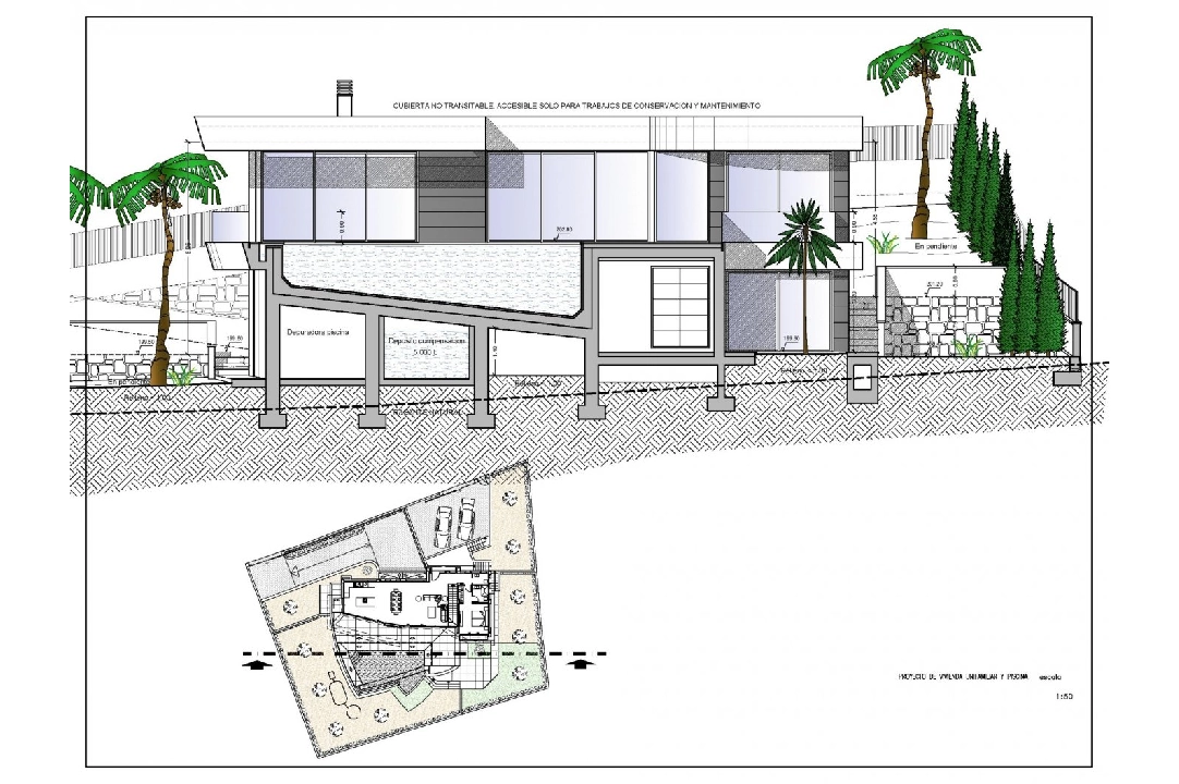 Villa in Calpe te koop, woonoppervlakte 273 m², Bouwjaar 2022, Airconditioning, grondstuk 805 m², 4 slapkamer, 4 badkamer, Zwembad, ref.: AM-11772DA-16