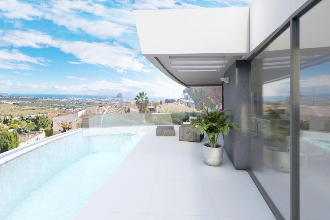 Villa in Calpe te koop, woonoppervlakte 273 m², Bouwjaar 2022, Airconditioning, grondstuk 805 m², 4 slapkamer, 4 badkamer, Zwembad, ref.: AM-11772DA-5