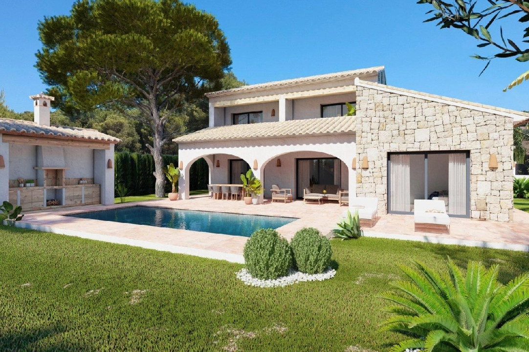 Villa in Javea te koop, woonoppervlakte 180 m², Bouwjaar 2023, Airconditioning, grondstuk 1005 m², 3 slapkamer, 2 badkamer, Zwembad, ref.: AM-11845DA-2