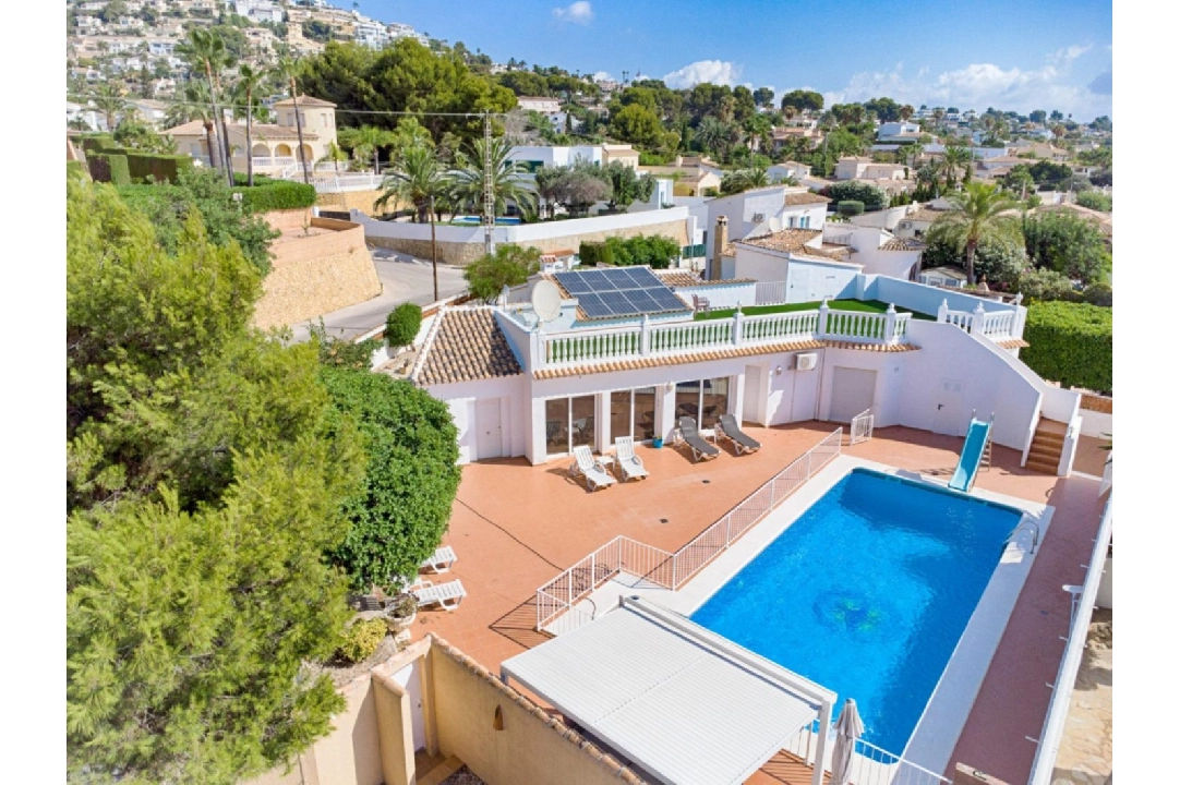 Villa in Moraira te koop, woonoppervlakte 176 m², Airconditioning, grondstuk 1050 m², 4 slapkamer, 2 badkamer, Zwembad, ref.: AM-12011DA-1