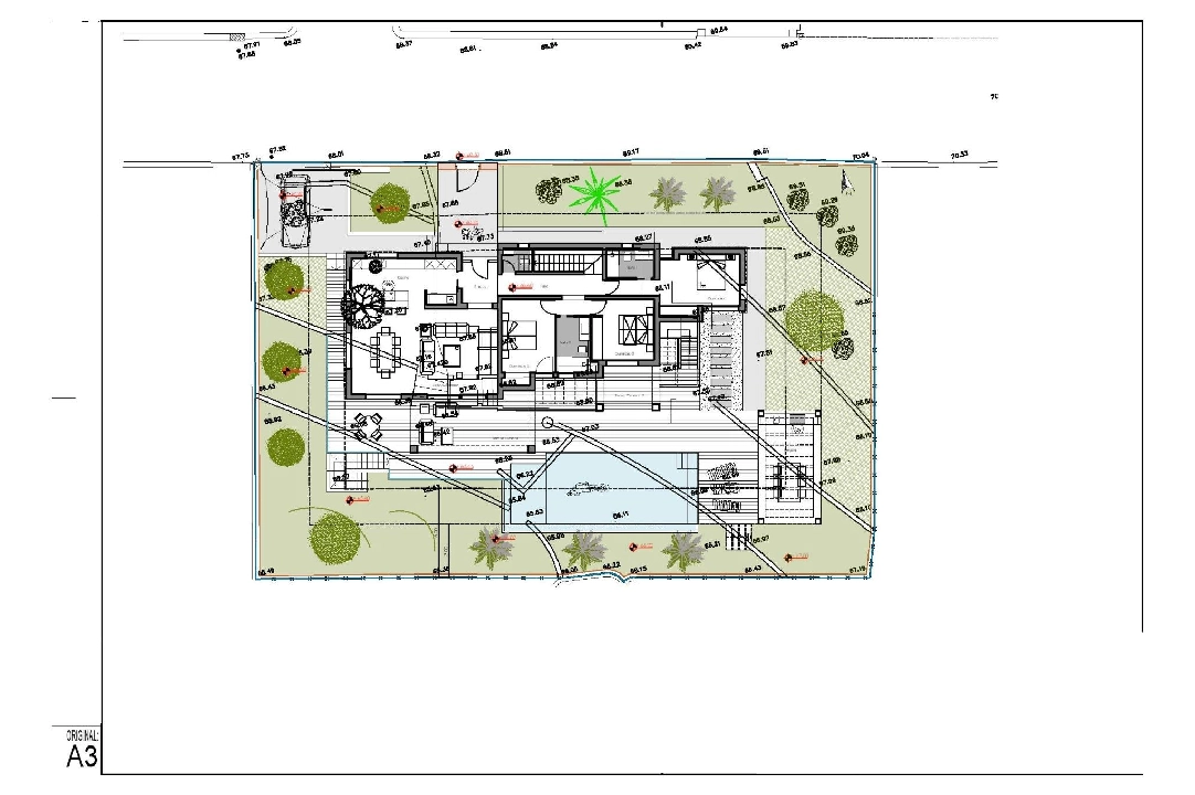 Villa in Moraira te koop, woonoppervlakte 261 m², Bouwjaar 2023, Airconditioning, grondstuk 810 m², 4 slapkamer, 3 badkamer, Zwembad, ref.: AM-12027DA-15