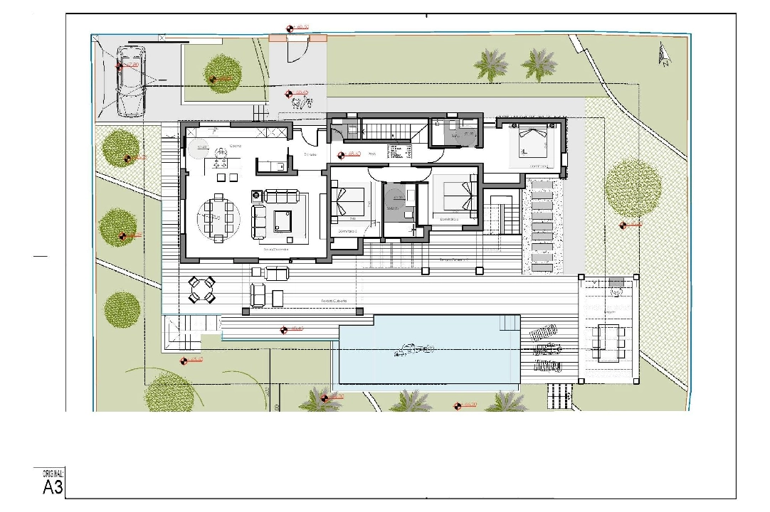 Villa in Moraira te koop, woonoppervlakte 261 m², Bouwjaar 2023, Airconditioning, grondstuk 810 m², 4 slapkamer, 3 badkamer, Zwembad, ref.: AM-12027DA-18