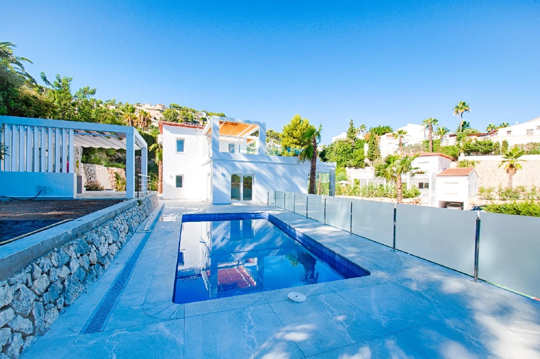 Villa in Moraira te koop, woonoppervlakte 480 m², Bouwjaar 2023, Airconditioning, grondstuk 1140 m², 3 slapkamer, 3 badkamer, Zwembad, ref.: AM-12058DA-37