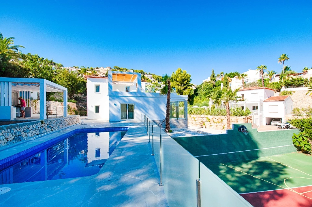 Villa in Moraira te koop, woonoppervlakte 480 m², Bouwjaar 2023, Airconditioning, grondstuk 1140 m², 3 slapkamer, 3 badkamer, Zwembad, ref.: AM-12058DA-38