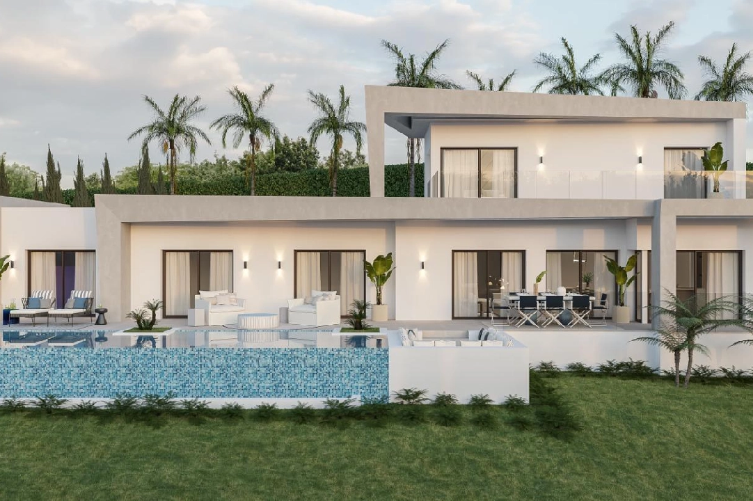 Villa in Javea te koop, woonoppervlakte 185 m², Bouwjaar 2024, Airconditioning, grondstuk 1000 m², 4 slapkamer, 3 badkamer, Zwembad, ref.: AM-12073DA-1