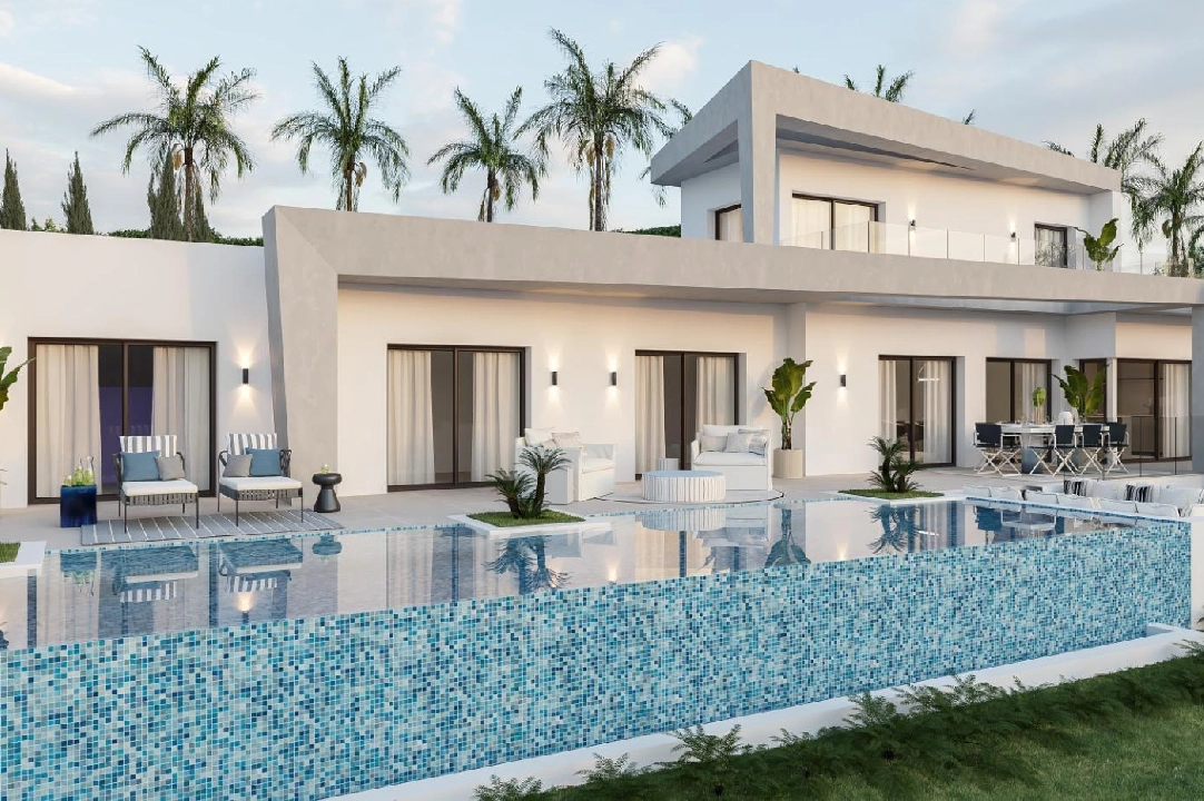 Villa in Javea te koop, woonoppervlakte 185 m², Bouwjaar 2024, Airconditioning, grondstuk 1000 m², 4 slapkamer, 3 badkamer, Zwembad, ref.: AM-12073DA-2