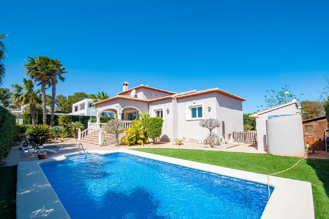 Villa in Moraira te koop, woonoppervlakte 132 m², Bouwjaar 2006, Airconditioning, grondstuk 803 m², 3 slapkamer, 2 badkamer, Zwembad, ref.: AM-12189DR-4