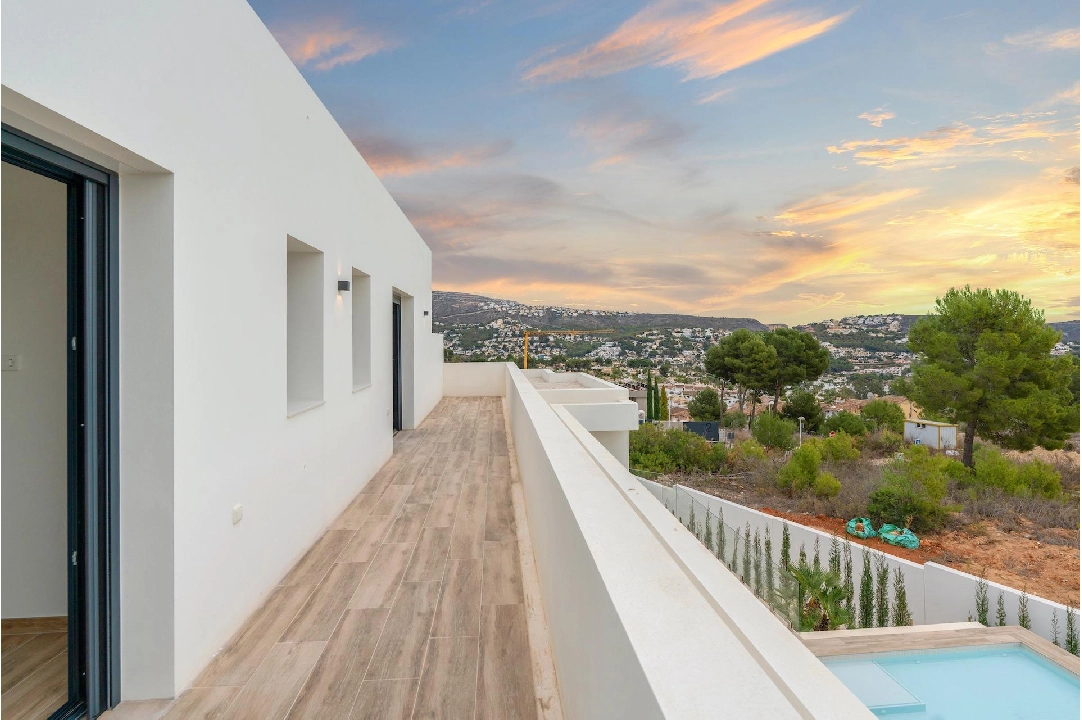 Villa in Moraira te koop, woonoppervlakte 259 m², Bouwjaar 2024, Airconditioning, grondstuk 800 m², 3 slapkamer, 3 badkamer, Zwembad, ref.: AM-12206DR-12