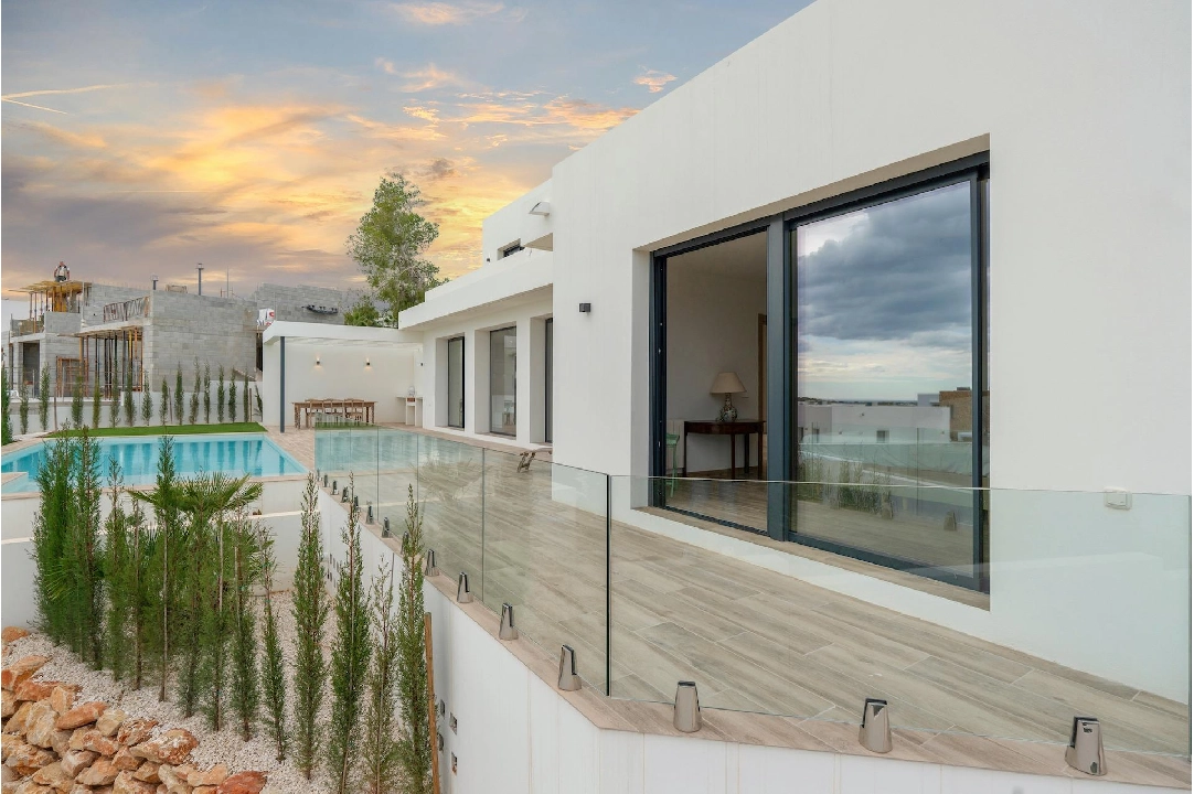 Villa in Moraira te koop, woonoppervlakte 259 m², Bouwjaar 2024, Airconditioning, grondstuk 800 m², 3 slapkamer, 3 badkamer, Zwembad, ref.: AM-12206DR-6