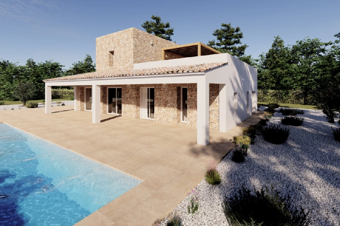 Finca in Benissa te koop, woonoppervlakte 305 m², Bouwjaar 2024, Airconditioning, grondstuk 10000 m², 3 slapkamer, 3 badkamer, Zwembad, ref.: AM-12208DA-5