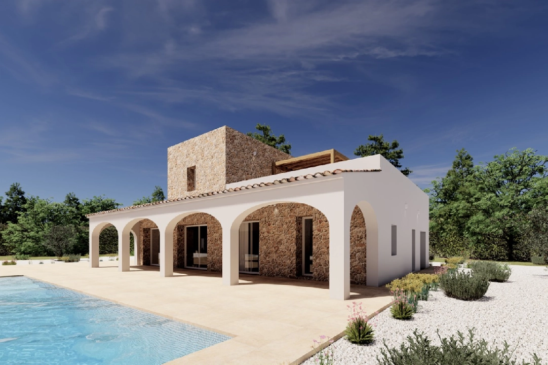 Finca in Benissa te koop, woonoppervlakte 305 m², Bouwjaar 2024, Airconditioning, grondstuk 10000 m², 3 slapkamer, 3 badkamer, Zwembad, ref.: AM-12208DA-8