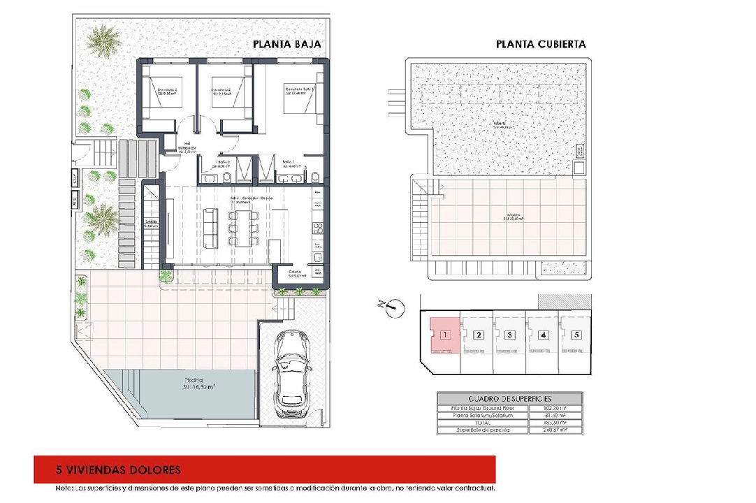 Villa in Dolores te koop, woonoppervlakte 183 m², Staat Eerste bewoning, grondstuk 220 m², 3 slapkamer, 2 badkamer, Zwembad, ref.: HA-DON-140-E01-23