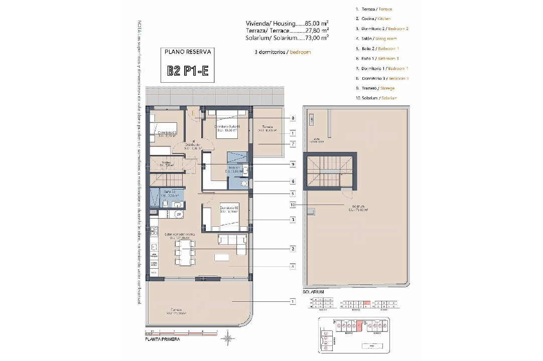 Penthouse Apartment in Los Alcazares te koop, woonoppervlakte 175 m², Staat Eerste bewoning, 3 slapkamer, 2 badkamer, Zwembad, ref.: HA-LAN-432-A04-16