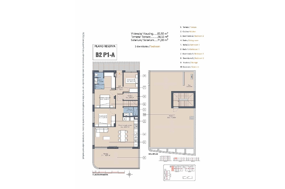 Penthouse Apartment in Los Alcazares te koop, woonoppervlakte 175 m², Staat Eerste bewoning, 3 slapkamer, 2 badkamer, Zwembad, ref.: HA-LAN-432-A04-17