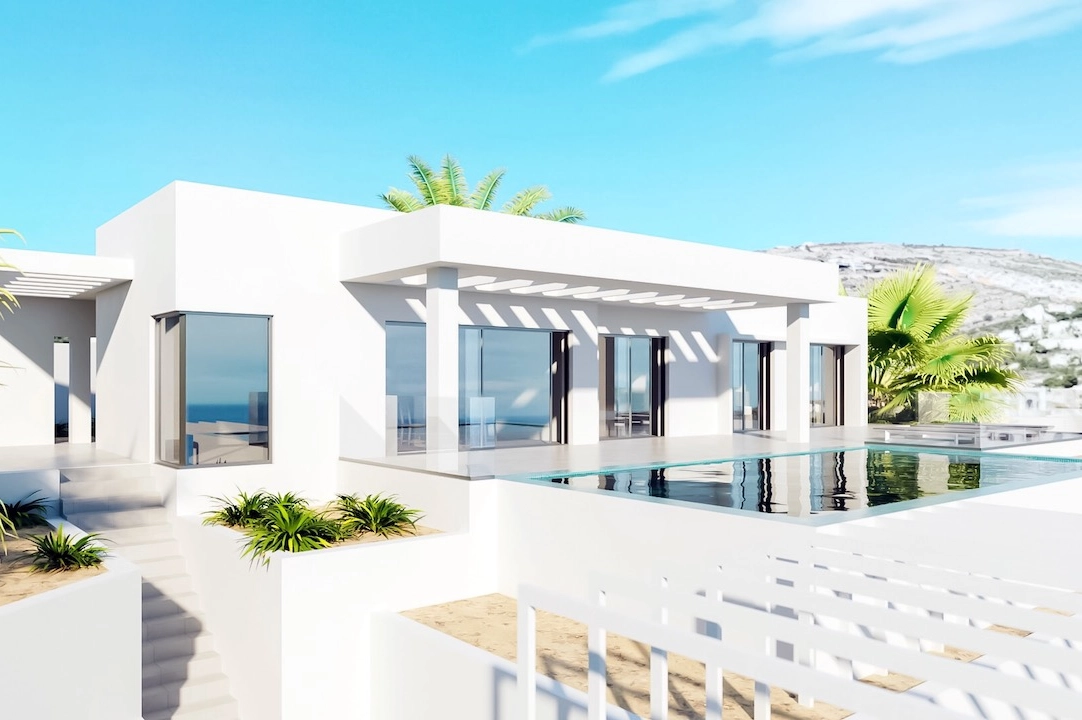 Villa in Moraira(Solpark) te koop, woonoppervlakte 239 m², Airconditioning, grondstuk 800 m², 3 slapkamer, 2 badkamer, Zwembad, ref.: CA-H-1818-AMB-1