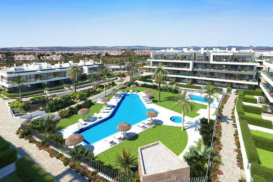 Etagen Apartment in Torrevieja te koop, woonoppervlakte 121 m², Staat Eerste bewoning, Airconditioning, 3 slapkamer, 2 badkamer, Zwembad, ref.: HA-TON-270-A05-1