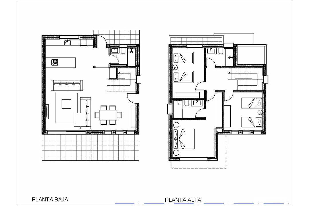 Villa in Denia te koop, woonoppervlakte 155 m², Staat Eerste bewoning, Airconditioning, grondstuk 220 m², 3 slapkamer, 3 badkamer, Zwembad, ref.: HA-DEN-110-E03-6