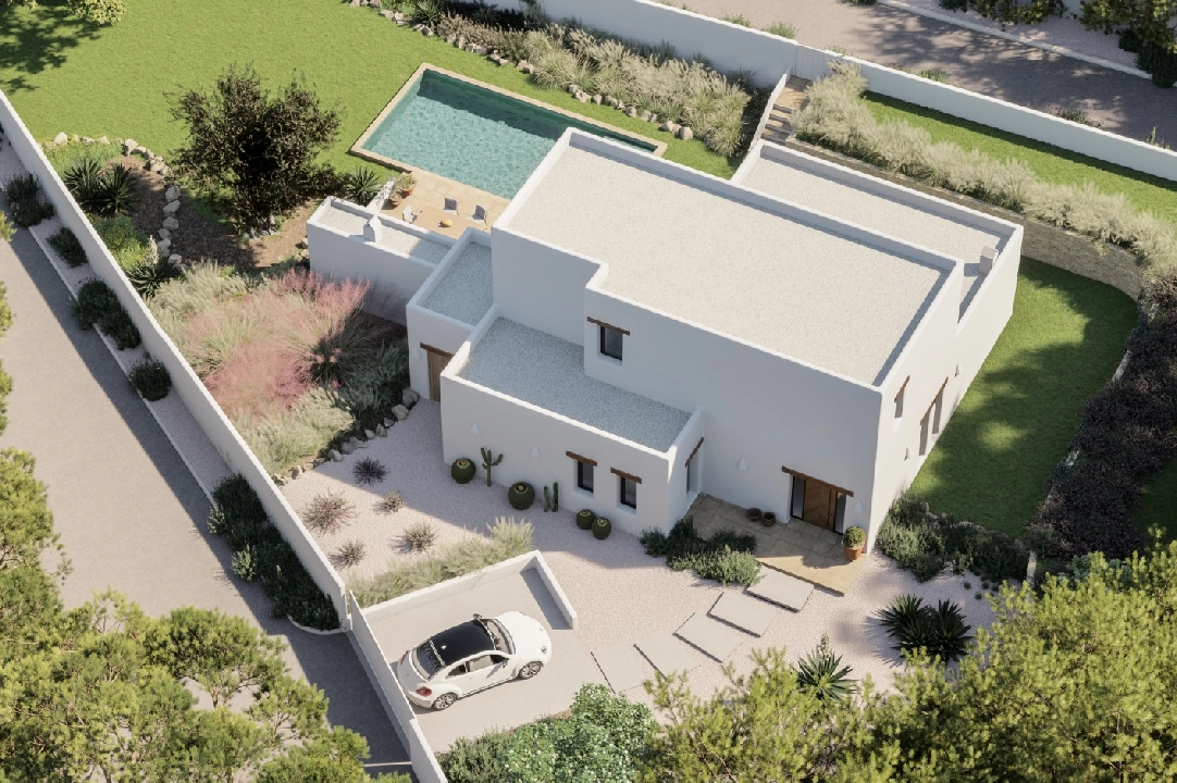 Villa in Moraira(Cap Blanc) te koop, woonoppervlakte 180 m², Airconditioning, grondstuk 1056 m², 3 slapkamer, 4 badkamer, Zwembad, ref.: CA-H-1699-AMBI-1