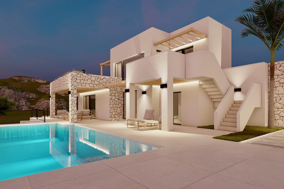 Villa in Moraira(Pinar del Advocat) te koop, woonoppervlakte 265 m², grondstuk 810 m², 4 slapkamer, 3 badkamer, Zwembad, ref.: CA-H-1822-AMBI-1