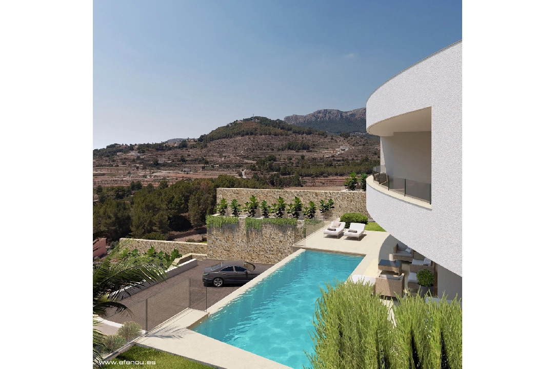 Villa in Calpe(Empedrola) te koop, woonoppervlakte 335 m², Airconditioning, grondstuk 1042 m², 4 slapkamer, 4 badkamer, Zwembad, ref.: CA-H-1826-AMB-1