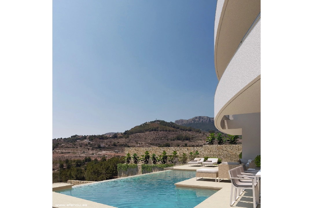 Villa in Calpe(Empedrola) te koop, woonoppervlakte 335 m², Airconditioning, grondstuk 1042 m², 4 slapkamer, 4 badkamer, Zwembad, ref.: CA-H-1826-AMB-11