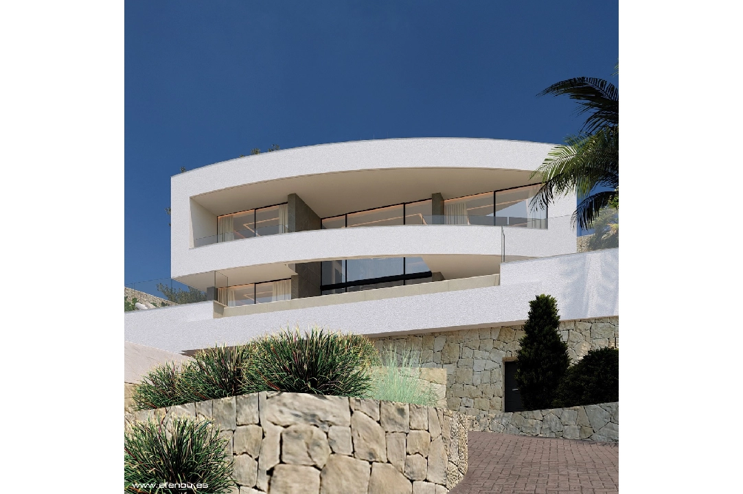 Villa in Calpe(Empedrola) te koop, woonoppervlakte 335 m², Airconditioning, grondstuk 1042 m², 4 slapkamer, 4 badkamer, Zwembad, ref.: CA-H-1826-AMB-5