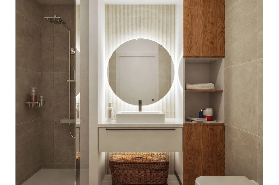 Doppelhaushälfte in Los Nietos zu verkaufen, Wohnfläche 166 m², Zustand Erstbezug, Grundstück 228 m², 3 Schlafzimmer, 3 Badezimmer, Pool, ref.: HA-NIN-100-D01-10