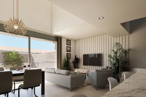 Doppelhaushälfte in Los Nietos zu verkaufen, Wohnfläche 166 m², Zustand Erstbezug, Grundstück 228 m², 3 Schlafzimmer, 3 Badezimmer, Pool, ref.: HA-NIN-100-D01-5