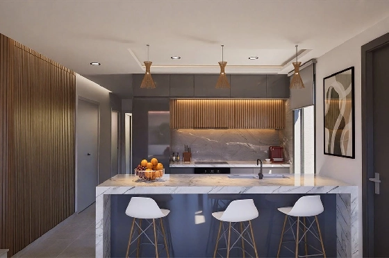 Doppelhaushälfte in Los Nietos zu verkaufen, Wohnfläche 166 m², Zustand Erstbezug, Grundstück 228 m², 3 Schlafzimmer, 3 Badezimmer, Pool, ref.: HA-NIN-100-D01-7