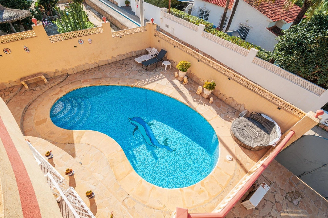 Villa in Calpe(Playa De La Fossa) te koop, woonoppervlakte 195 m², Airconditioning, grondstuk 500 m², 3 slapkamer, 3 badkamer, Zwembad, ref.: COB-3496-10535-2