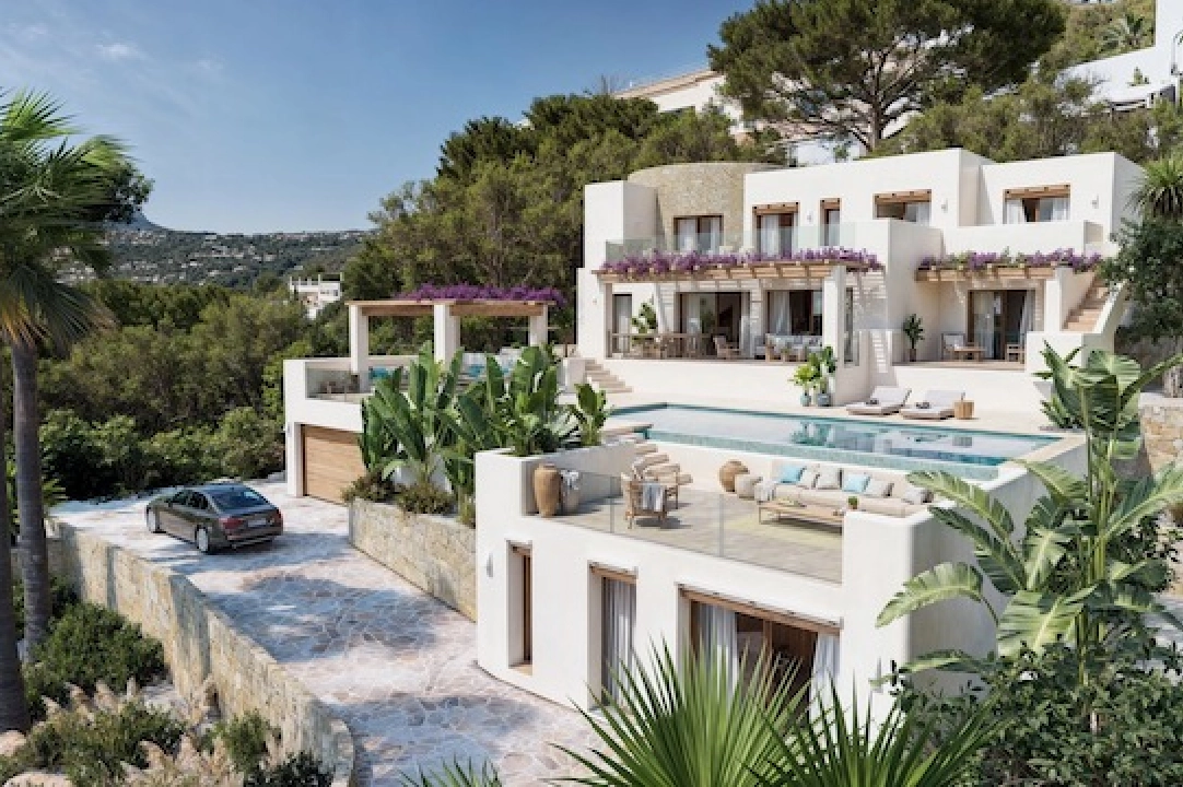 Villa in Moraira(San Jaime) te koop, woonoppervlakte 333 m², Airconditioning, grondstuk 1330 m², 5 slapkamer, 5 badkamer, Zwembad, ref.: CA-H-1842-AMBI-1