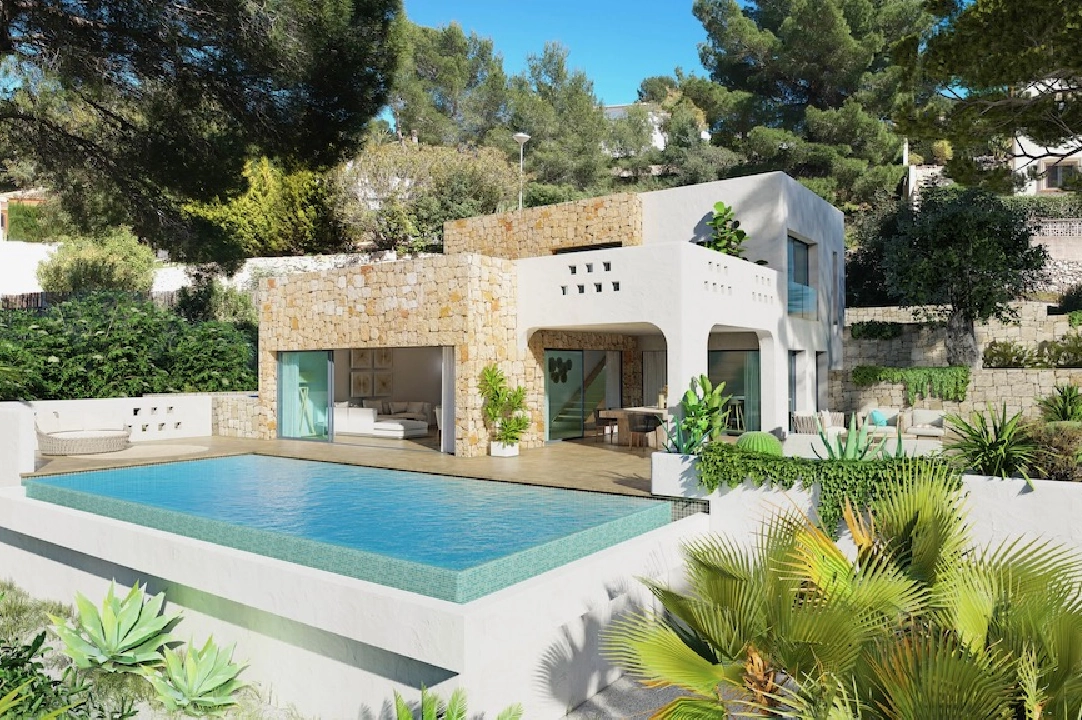 Villa in Benissa(San Jaime) te koop, woonoppervlakte 175 m², Airconditioning, grondstuk 1249 m², 3 slapkamer, 2 badkamer, Zwembad, ref.: CA-H-1848-AMBI-1