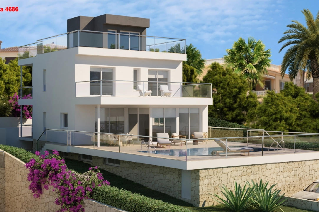 Villa in Calpe(Ortembach) te koop, woonoppervlakte 350 m², Airconditioning, grondstuk 792 m², 4 slapkamer, 4 badkamer, Zwembad, ref.: CA-H-1849-AMBE-6