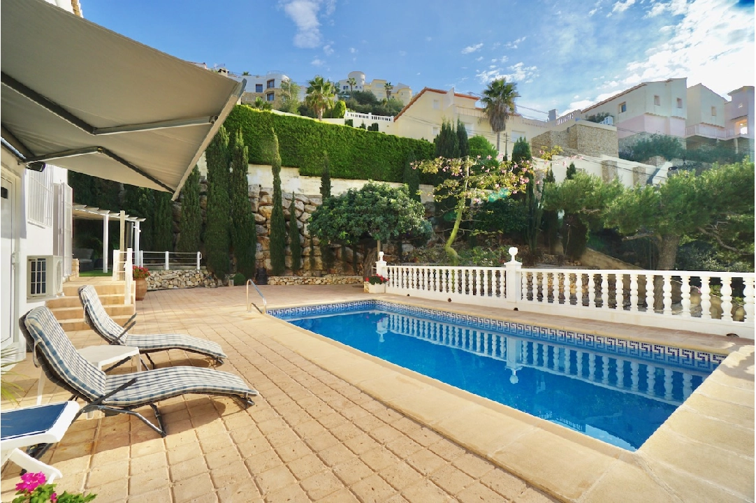 Villa in Moraira(Arnella) te koop, woonoppervlakte 248 m², Airconditioning, grondstuk 958 m², 5 slapkamer, 3 badkamer, Zwembad, ref.: CA-H-1854-AMB-5