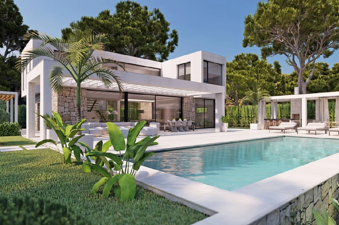 Villa in Javea te koop, woonoppervlakte 246 m², Bouwjaar 2024, Airconditioning, grondstuk 1003 m², 4 slapkamer, 3 badkamer, Zwembad, ref.: BP-4435JAV-2