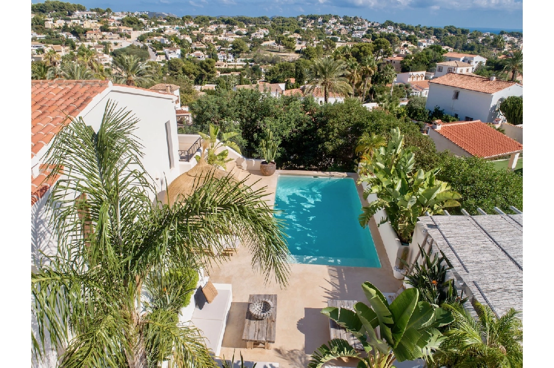 Villa in Benissa(Montemar) te koop, woonoppervlakte 156 m², Airconditioning, grondstuk 660 m², 3 slapkamer, 3 badkamer, Zwembad, ref.: CA-H-1858-AMB-2