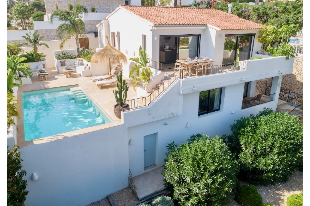 Villa in Benissa(Montemar) te koop, woonoppervlakte 156 m², Airconditioning, grondstuk 660 m², 3 slapkamer, 3 badkamer, Zwembad, ref.: CA-H-1858-AMB-9