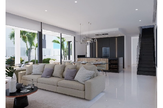Villa in Finestrat zu verkaufen, Wohnfläche 175 m², Zustand Erstbezug, + fussboden, Klimaanlage, Grundstück 455 m², 3 Schlafzimmer, 3 Badezimmer, Pool, ref.: HA-FIN-106-E01-7