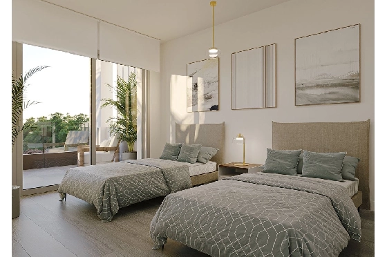 Etagen Apartment in Colonia de Sant Jordi zu verkaufen, Wohnfläche 118 m², Zustand Erstbezug, + fussboden, Klimaanlage, 2 Schlafzimmer, 2 Badezimmer, Pool, ref.: HA-MLN-163-A01-7