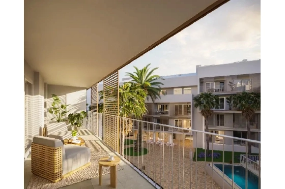 Apartment in Javea zu verkaufen, Wohnfläche 112 m², Baujahr 2025, Klimaanlage, Grundstück 11 m², 3 Schlafzimmer, 3 Badezimmer, Pool, ref.: AH-J-VI-1-1-3-D-15