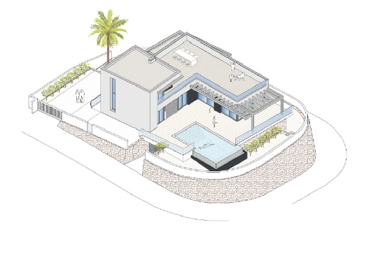 Villa in Moraira(Benimeit) zu verkaufen, Wohnfläche 310 m², Grundstück 817 m², 3 Schlafzimmer, 2 Badezimmer, Pool, ref.: COB-8248MOR-10535-20