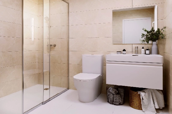 Doppelhaushälfte in Monforte Del Cid(Alenda Golf) zu verkaufen, Wohnfläche 123 m², Grundstück 156 m², 3 Schlafzimmer, 2 Badezimmer, Pool, ref.: TW-ALLURE-13-17