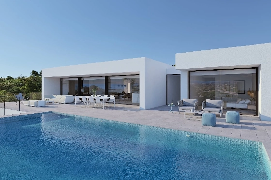 Villa in Benitachell(Cumbre del Sol) zu verkaufen, Wohnfläche 313 m², Grundstück 1338 m², 4 Schlafzimmer, 6 Badezimmer, Pool, ref.: VA-21558-5