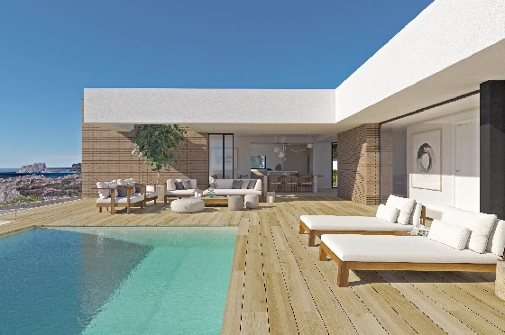 Villa in Benitachell(Cumbre del Sol) zu verkaufen, Wohnfläche 253 m², Grundstück 951 m², 3 Schlafzimmer, 4 Badezimmer, Pool, ref.: VA-22477-9