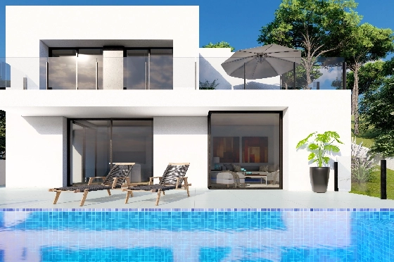 Villa in Benitachell(Cumbre del Sol) zu verkaufen, Wohnfläche 143 m², Grundstück 479 m², 2 Schlafzimmer, 3 Badezimmer, Pool, ref.: VA-23943-3