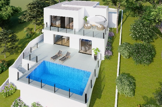 Villa in Benitachell(Cumbre del Sol) zu verkaufen, Wohnfläche 143 m², Grundstück 479 m², 2 Schlafzimmer, 3 Badezimmer, Pool, ref.: VA-23943-6