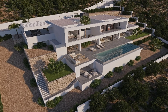 Villa in Benissa(Benissa) zu verkaufen, Wohnfläche 434 m², + Fussbodenheizung, Klimaanlage, Grundstück 1510 m², 4 Schlafzimmer, 6 Badezimmer, Pool, ref.: VA-24551-7