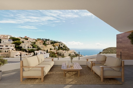 Apartment in Benitachell(Cumbre del Sol) zu verkaufen, Wohnfläche 105 m², 3 Schlafzimmer, 2 Badezimmer, Pool, ref.: VA-PG071-37